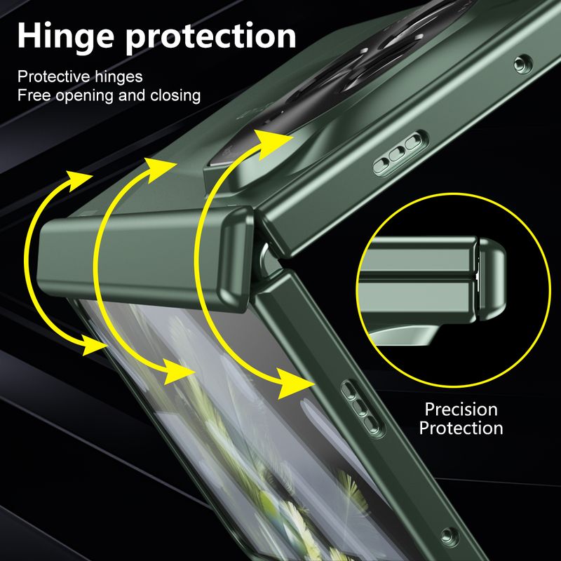 For One plus Open Luxury 360 Camera Screen Protector Flim Full Cover Business Phone Case_voghion.com