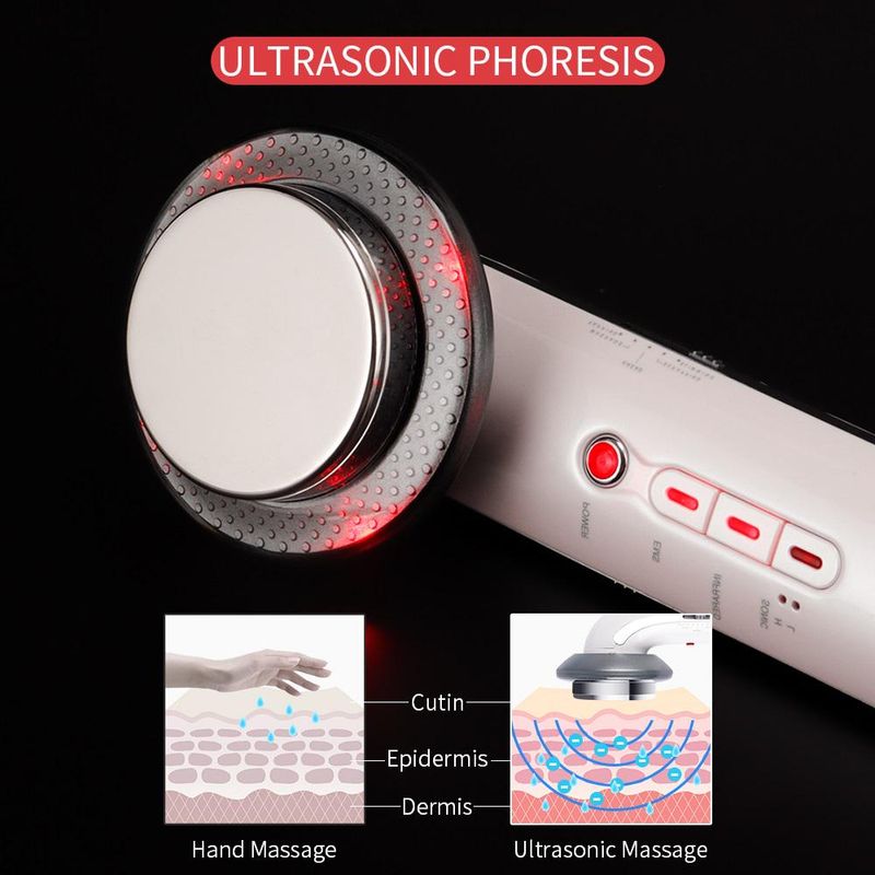 1 pz. Massaggiatore dimagrante per il corpo a cavitazione ultrasonica EMS Micro Current Dispositivo di bellezza per il lifting del viso a infrarossi lontani per la perdita di peso_voghion.com