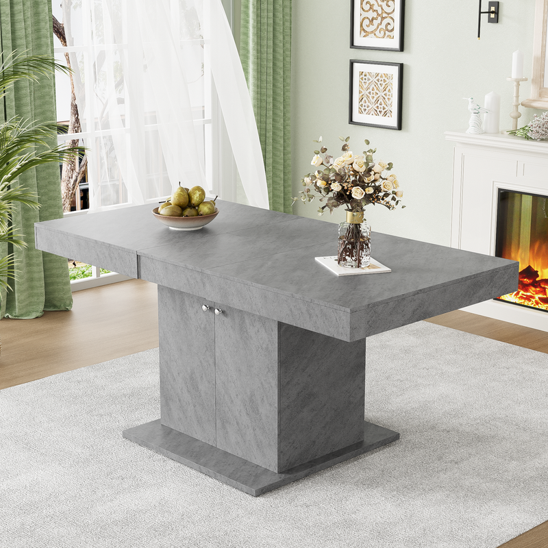 Estisch 140/180x80cm con stauraum, Betonoptik_voghion.com