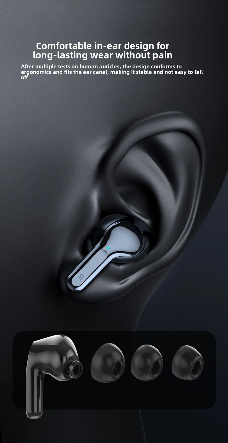 【Alta calidad】 Modelo privado Nuevos auriculares TWS Bluetooth Estéreo dual Pantalla inteligente Cancelación de ruido Inalámbricos en la oreja_voghion.com