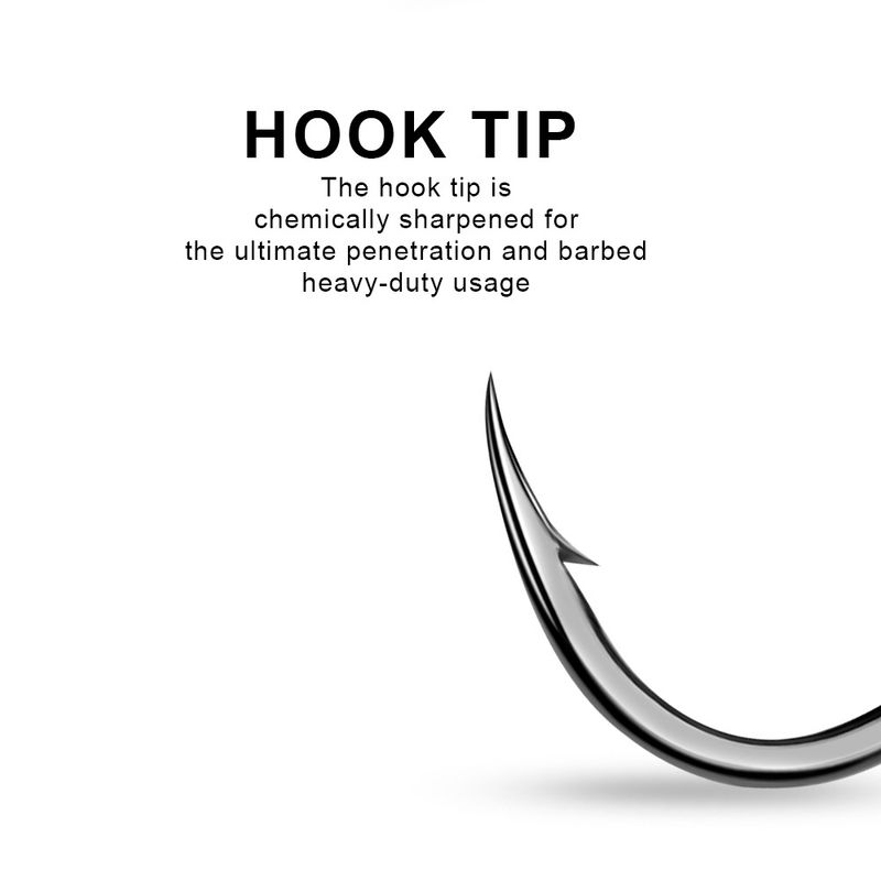 Luya Maruyo Crooked Mouth With Barbs Sea Fishing String High Carbon Steel Plate Bulk Fish Hooks 100pcs/Bag_voghion.com