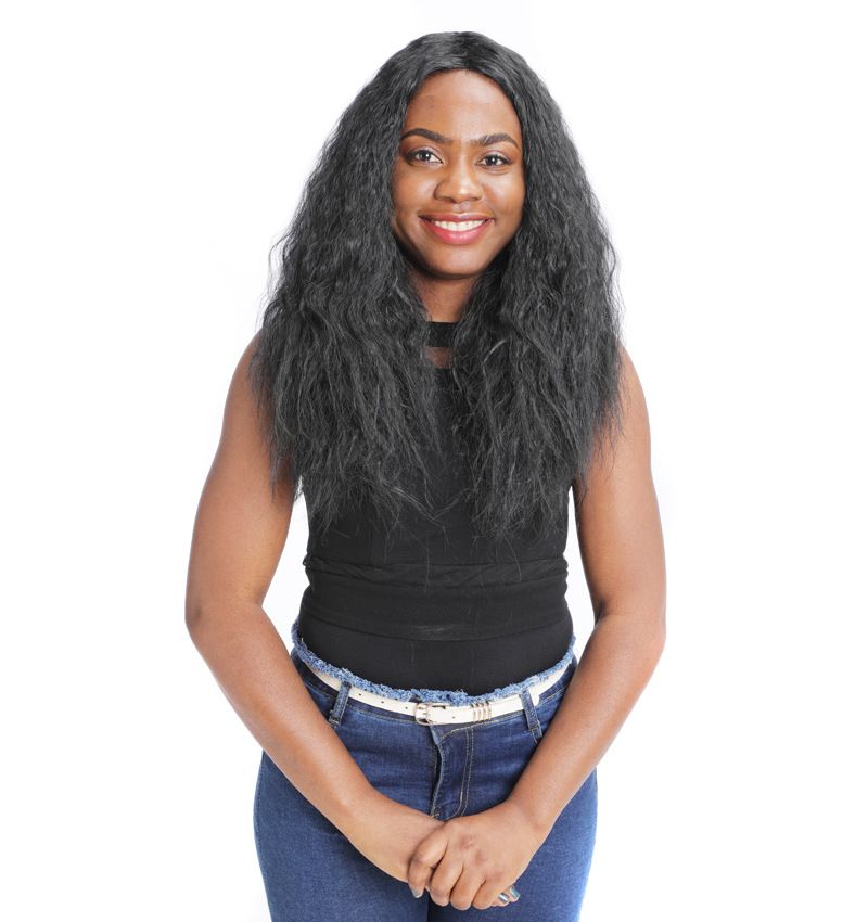 Matte realistic corn perm long curly hair wig head wool curl middle long hair wig head fluffy curly hair wig_voghion.com