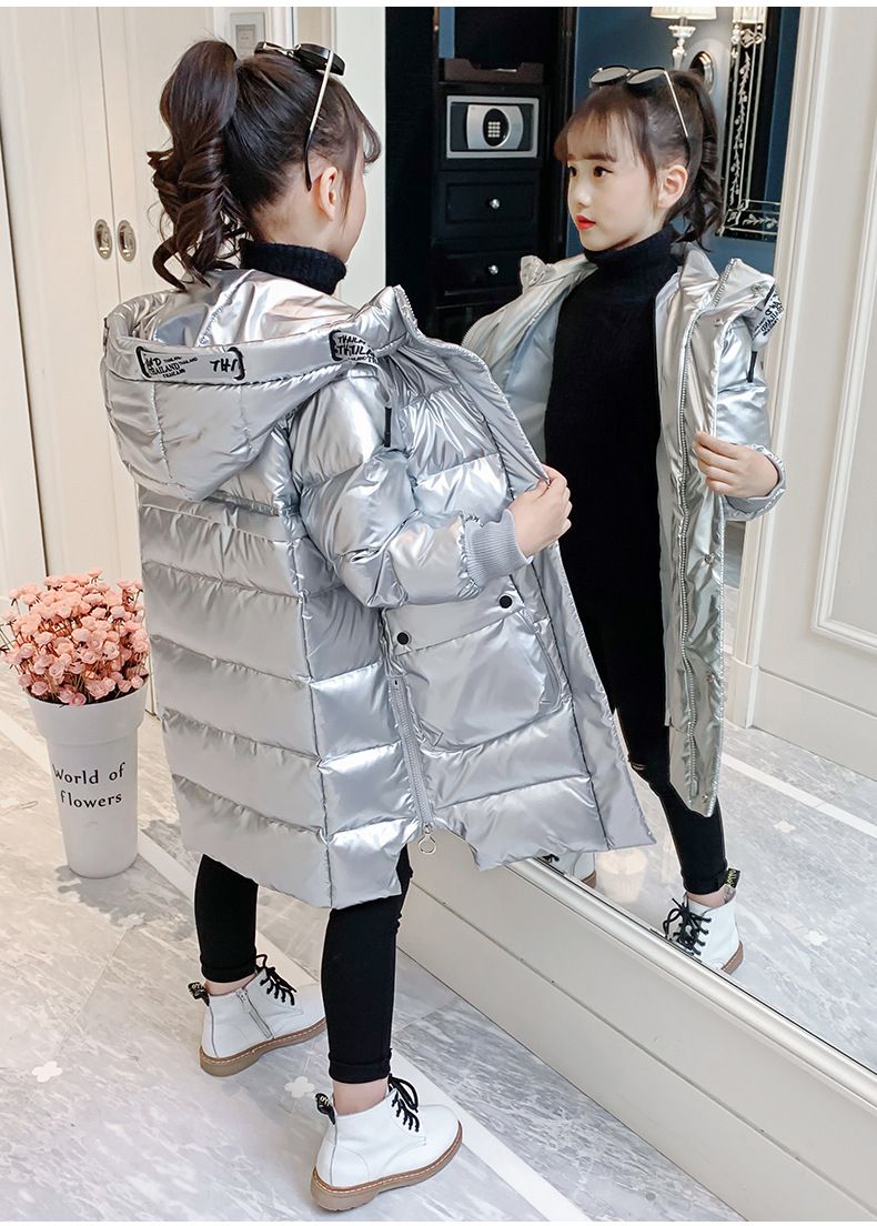 Giacca imbottita in cotone per ragazze e ragazzi, principessa, 2024, capospalla invernale di Capodanno, elegante, di taglia media e grande, per bambini_voghion.com