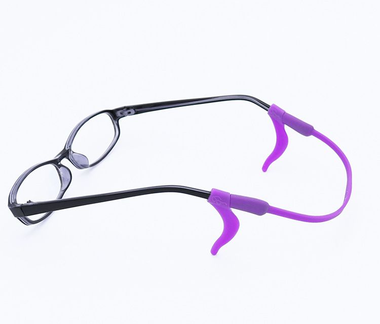 Unisex Children's eyewear rope foot cover elastic silicone non-slip set fixed behind the ears anti-drop earhook ear hanging sports headband_voghion.com