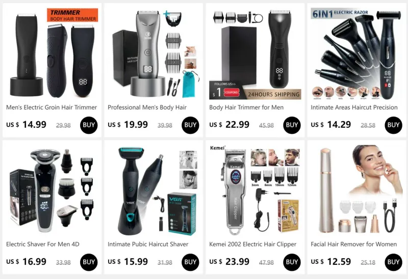 Electric Nose Ear for Men Rechargeable Grooming Kit Include Eyebrow Trimmer Facial Hair Removal Shaver L230823_voghion.com
