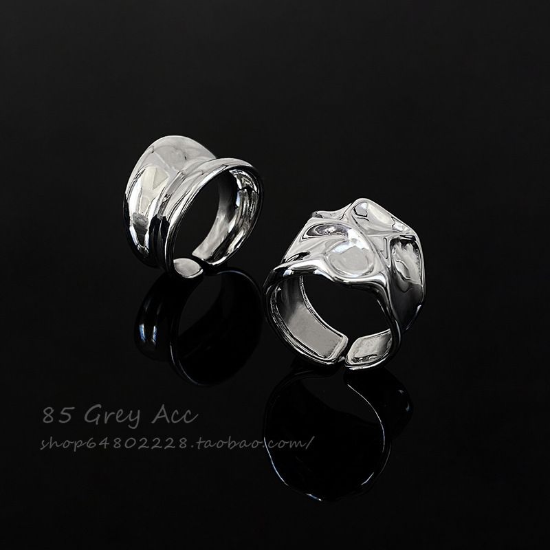 2023 New Mirror Open For Women Ins Niche Design Sense Index Finger Internet Celebrity Fashion Hip Hop Ring_voghion.com