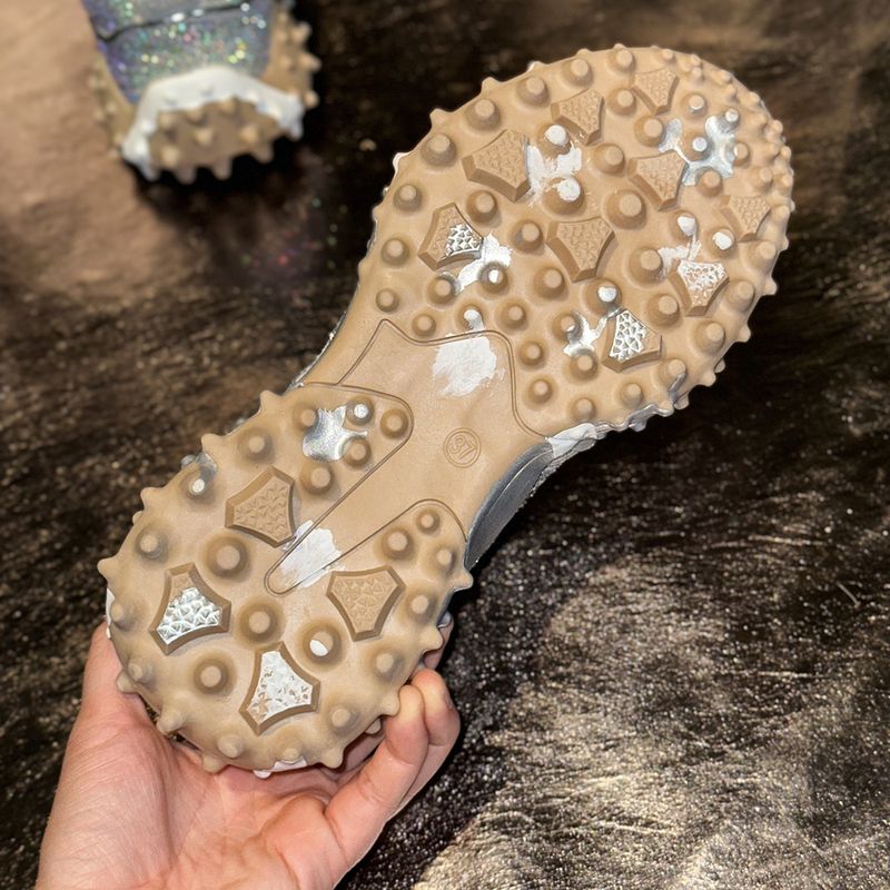 New Women's Fashion Sneakers With Rhinestone Accents – Lightweight, Comfortable & Non-Slip – Available In Sizes 35-43 (Silver/Gold)_voghion.com