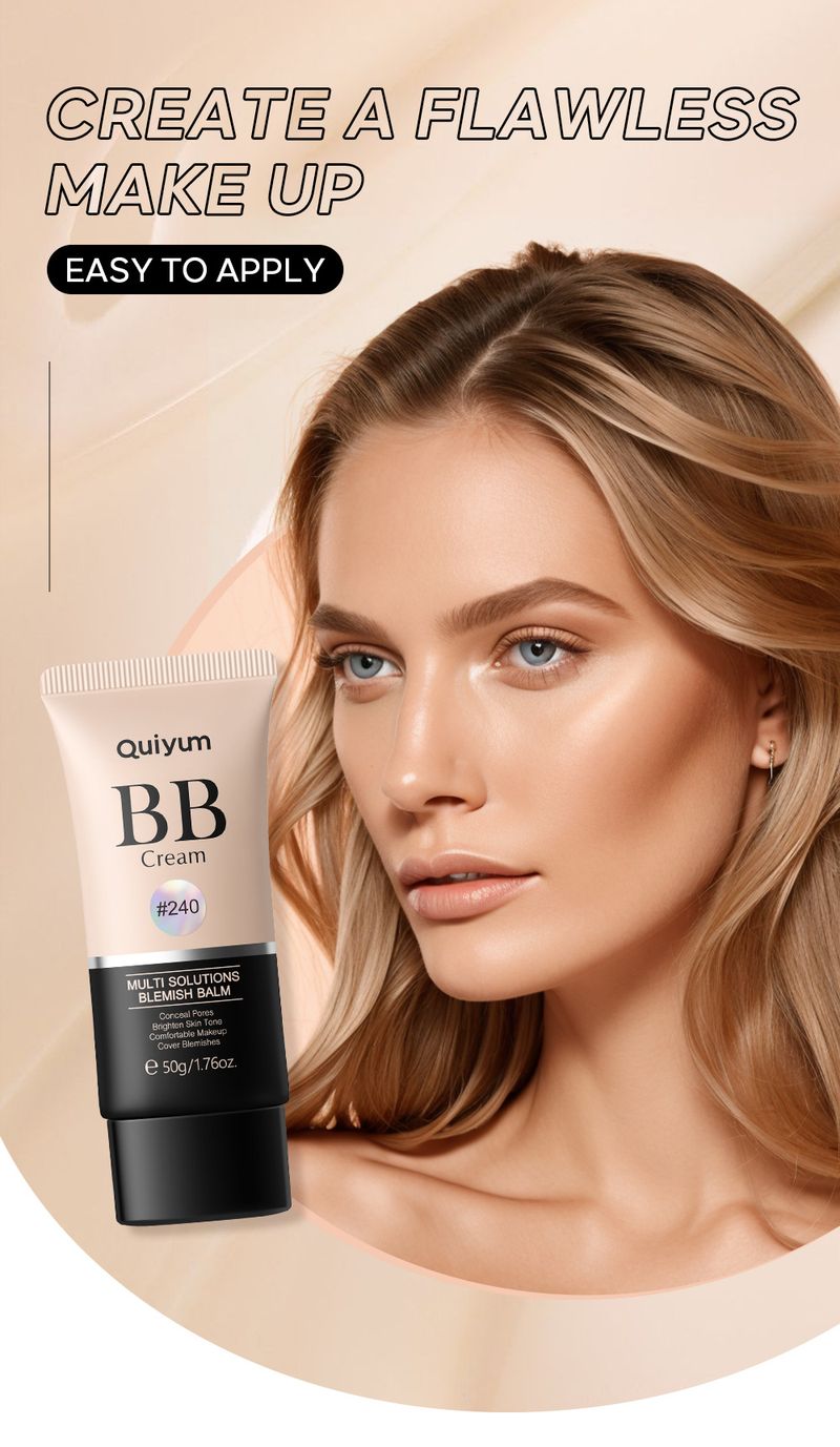 BB & CC Creams QUIYUM BB Cream (tube) 50g Moisturizing Skin Modification Cosmetics Makeup_voghion.com