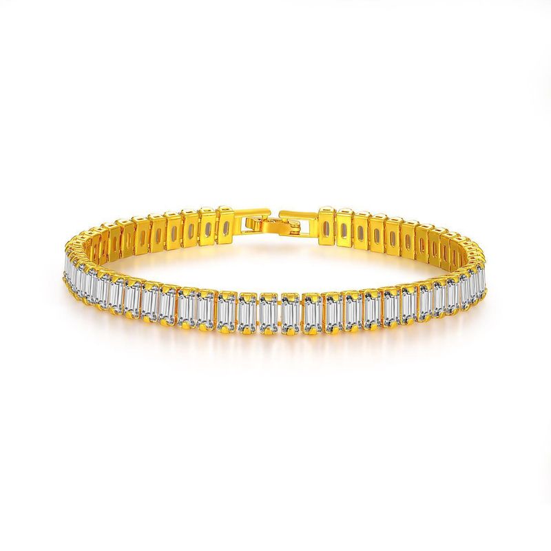 Bracciale con zirconi intarsiati, stile cubano, semplice, alla moda, per uomo e donna_voghion.com