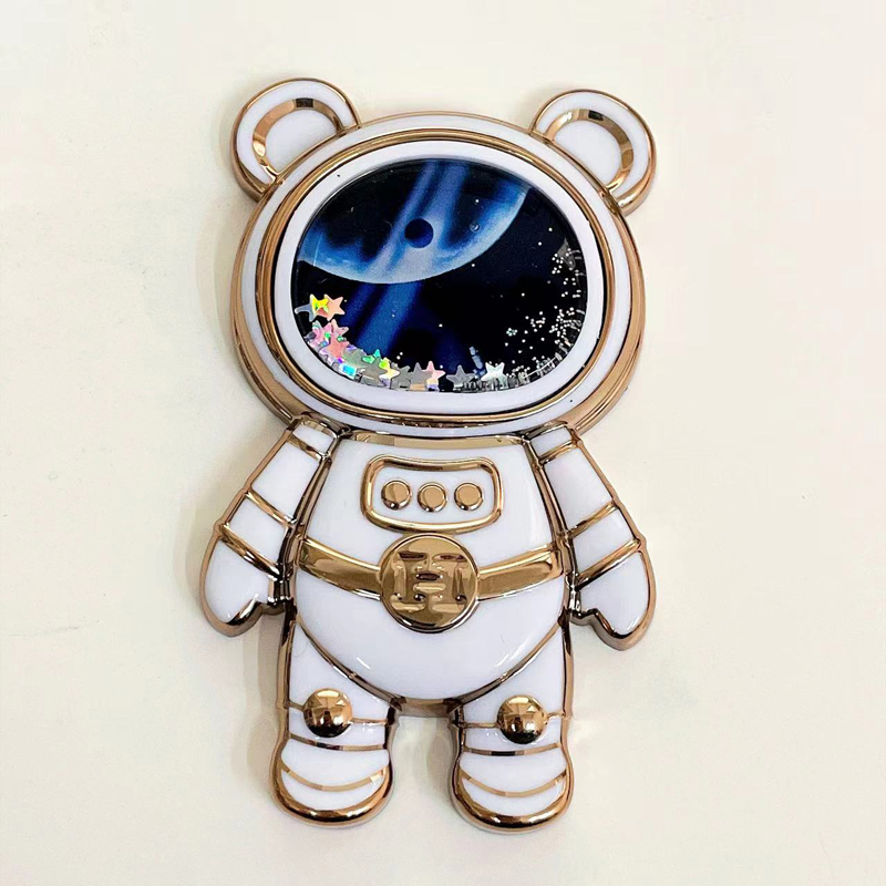 Cartoon Stand Anime Foldable Desktop Bracket Cute Liquid Quicksand Astronaut Stand Holder Phone Holder_voghion.com