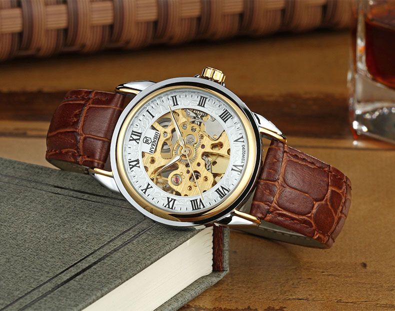 New Fashion Trend Men's Double sided Hollow Fully Automatic Mechanical Watch_voghion.com