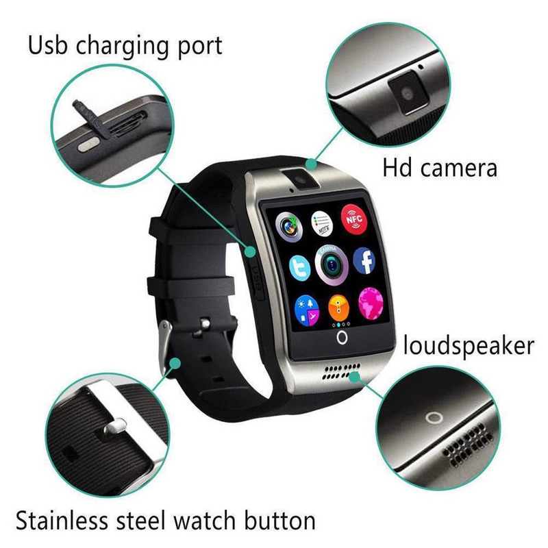 Articoli di tendenza: Smartwatch Q18 di grande successo transfrontaliero con slot per scheda SIM, chiamata Bluetooth, fotocamera, sport, salute e sonno_voghion.com