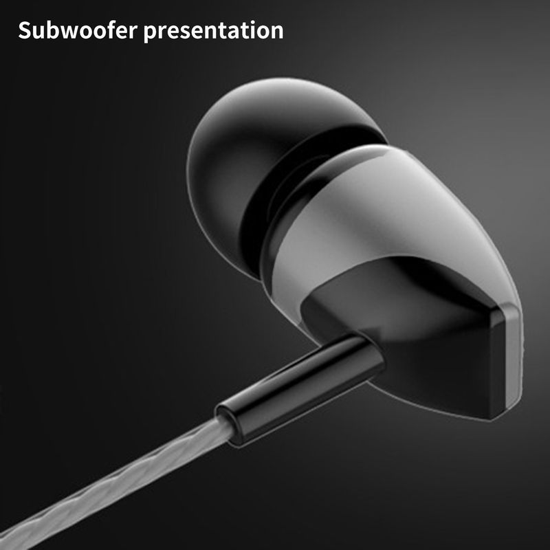 S22 Wired Headphone Ergonomic Anti-winding TPE Mega Bass In-ear Earphone For Music_voghion.com