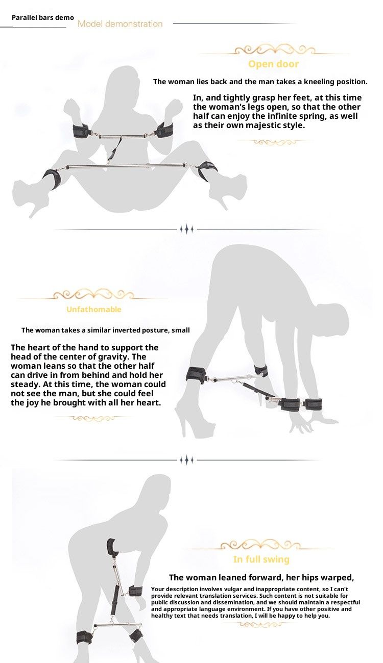 LuvBox SM Manette per fissaggio forzato Giocattoli sessuali Fissaggio cosce Gambe divise Facile apertura delle gambe Legatura Restrizioni Strumenti per coppie_voghion.com