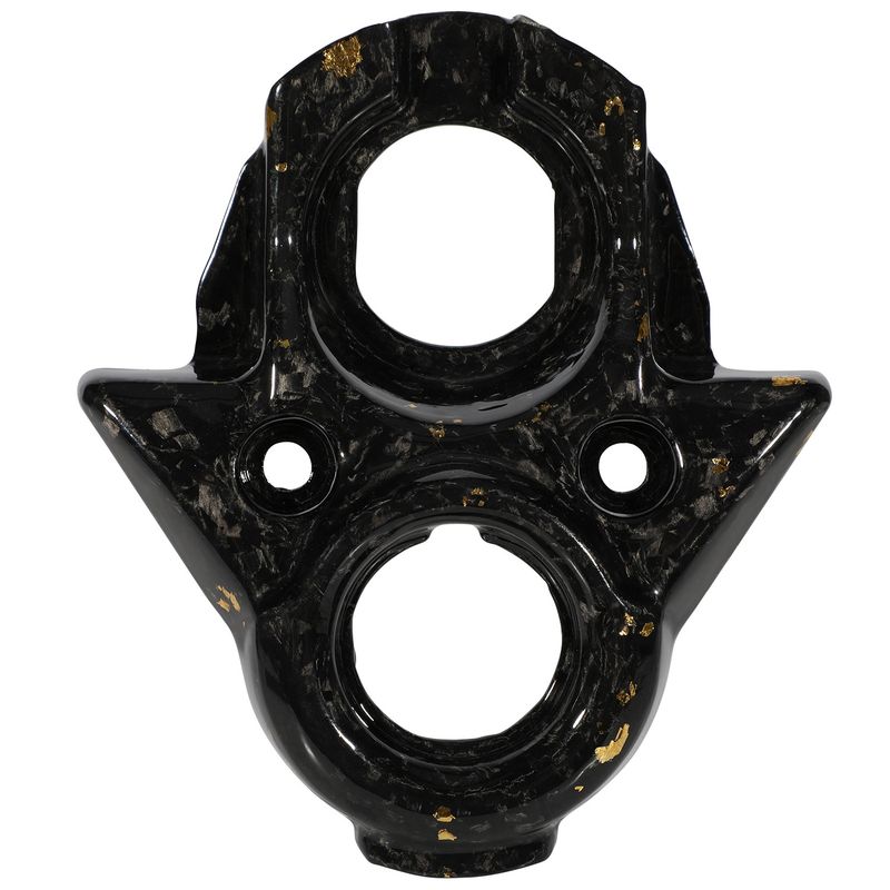Mittelkonsolenabdeckung aus Kohlefaser für elektrische Dirtbikes – leichtes und langlebiges Motorradzubehör (15 x 15 x 6 cm) – Optionen Schwarzgold und Schwarzviolett_voghion.com