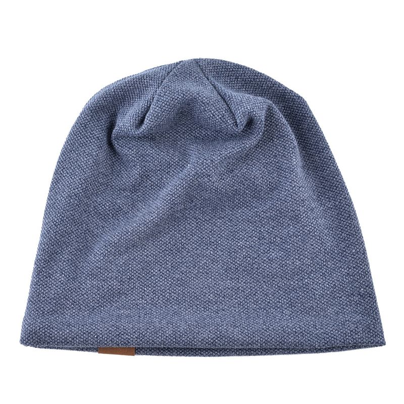 Unisex Spring and autumn pullover hat casual loose knitted hat FS leather label hat winter men and women with velvet outdoor baotou hat_voghion.com