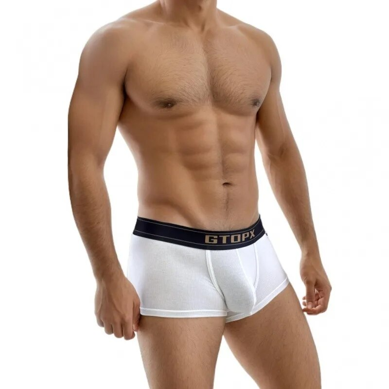 Ανδρικά εσώρουχα χαμηλής μέσης Boxers 3D πουγκί μονής στρώσης, λεπτή αναπνεύσιμη που απομακρύνει τον ιδρώτα, σπορ σορτς μπόξερ για άνδρες_voghion.com