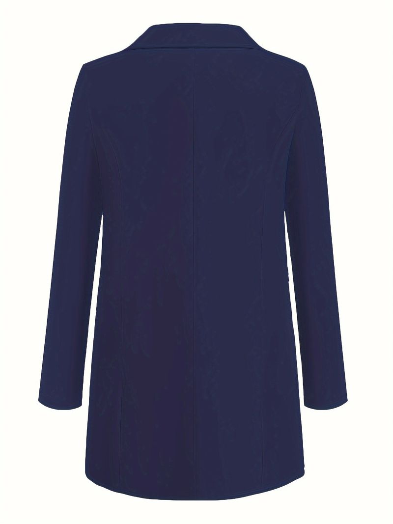 Dámské oblečení Nové jednobarevné módní ležérní oblekový límec Slim Cardigan Temperamentní sako s jedním knoflíkem pro ženy_voghion.com