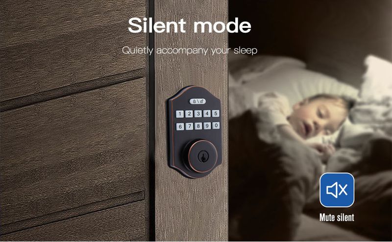 Serrure intelligente à empreintes digitales, serrure de porte intérieure en bois verrouillée, application Bluetooth graffiti européenne et américaine, toutes les serrures de porte_voghion.com