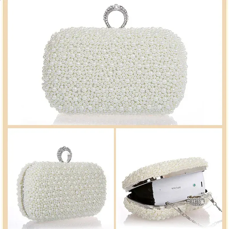 Borsa da sera con anello di perle, cucita a mano, con perline, da donna, di alta qualità, da sposa 240809_voghion.com