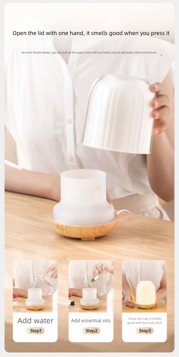 Lampada per macchina Asakusa, olio essenziale, aiuto per dormire, piccola stanza giapponese, aromaterapia automatica, fresca e naturale_voghion.com