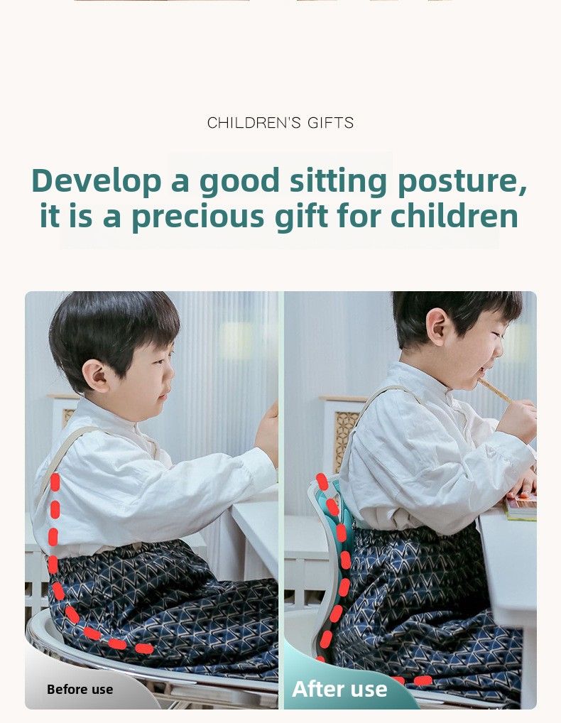 Waist Seat Cushion Children's Student Office Sitting For A Long Time Is Not Tired Artifact Ergonomic Chair Petal Seat Cushion Cushion Integrated_voghion.com