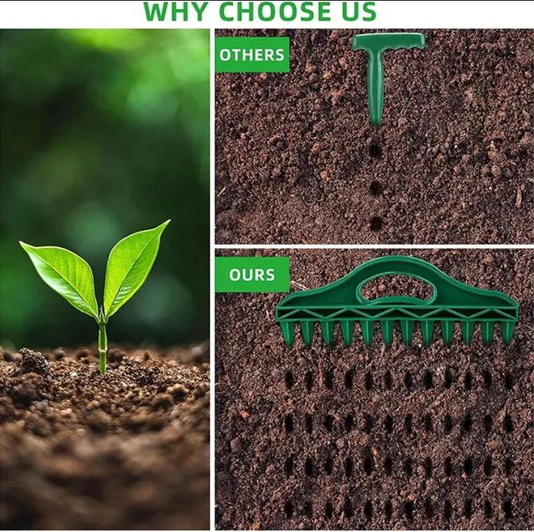 Garden Seeder Puncher Planting Hole Digger Planter Tool Gardening_voghion.com