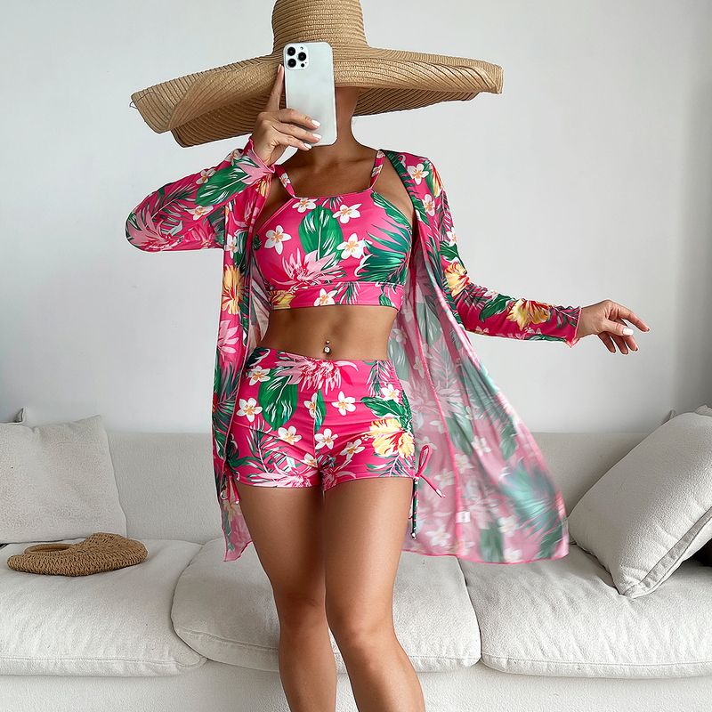 Dameskleding Badpak Driedelig damesboxershort met print_voghion.com
