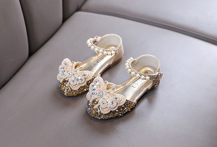 Nuove scarpe da ballo per bambine, principessa, con diamanti, singole, da donna_voghion.com