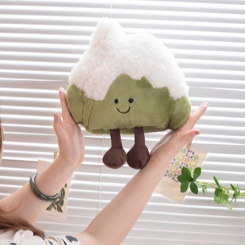 Mini Mountain Adorable Snow Plush Doll Cuddly Soft Toy For Car Home Gifts And Decor_voghion.com
