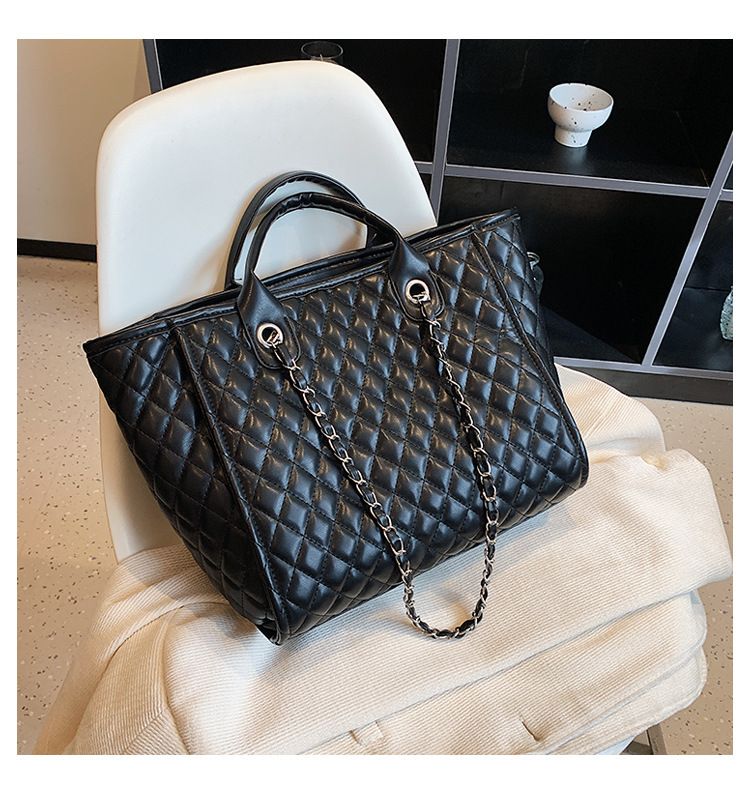 Women's Handbag Diamond Gott Bag Women's Large Capacity Tote Chain Bag Shoulder Bag_voghion.com
