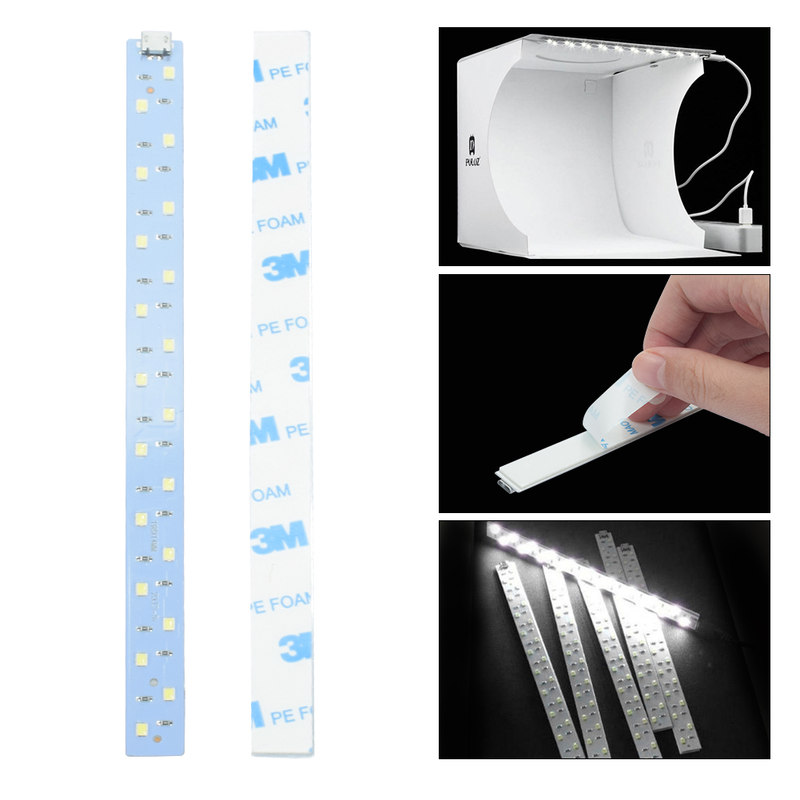5pcs 20Cm Led Strip Bar Light 6500k Cool White Replacement Usb Led Light Portable For Mini Photo Studio Box Photo Accessories_voghion.com