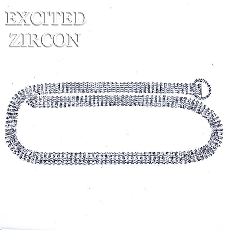 Belly Dance Inlaid Full Waist Chain Water Diamond Belt Accessories for Women_voghion.com