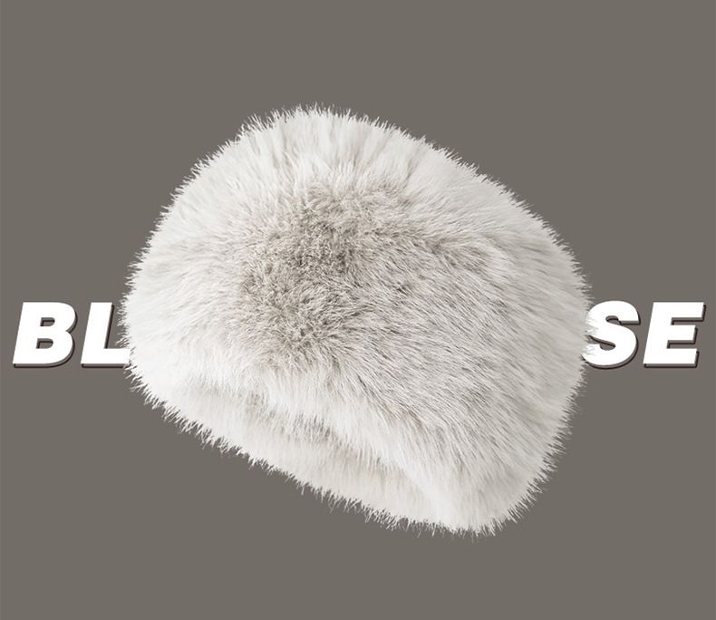 Autumn and winter warm ear protection plush basin hat windproof and cold women's hat_voghion.com