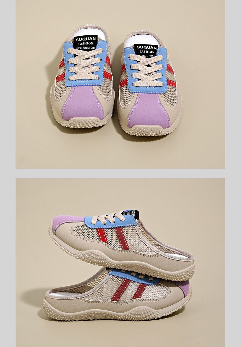 Little White Shoes Scarpe da donna casual con suola spessa per bambini Scarpe da mezza tavola traspiranti in rete Tide_voghion.com