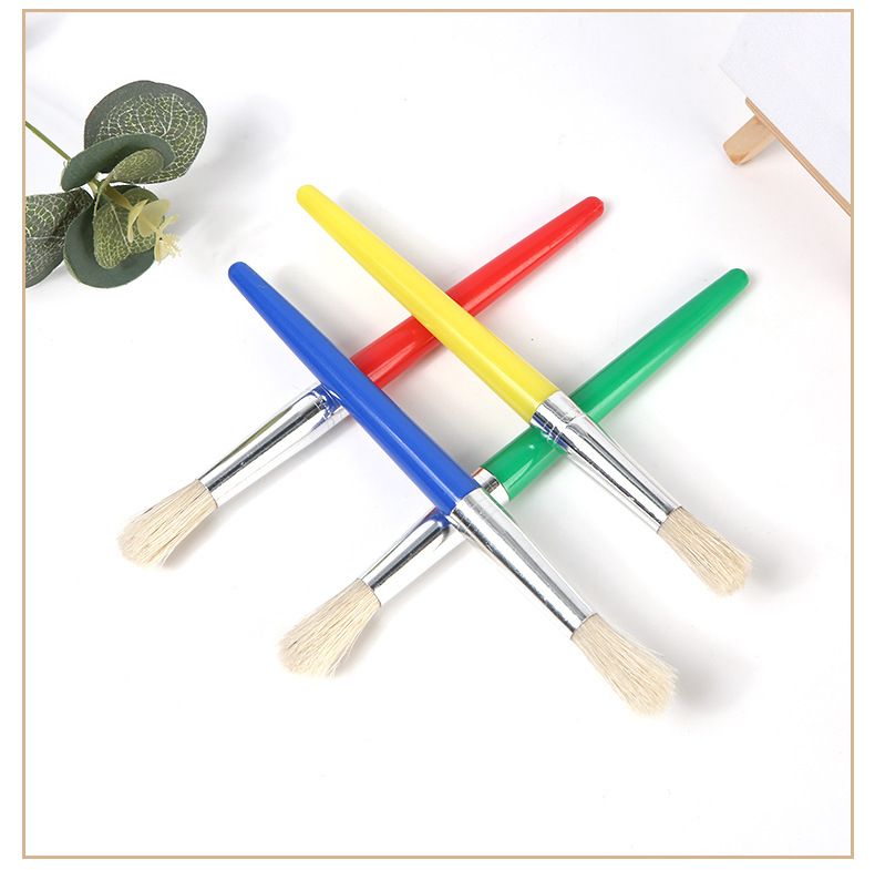 Pinceau transfrontalier pour enfants, stylo graffiti DIY, 4 têtes rondes, poils de porc, peinture à l'huile, acrylique, gouache, stylo aquarelle, fabricants en gros_voghion.com