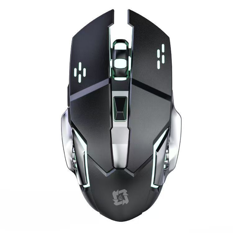 Draadloze stille, lichtgevende, oplaadbare Bluetooth-muis voor kantoor, e-sports, games, neutrale notebook, desktopcomputer_voghion.com