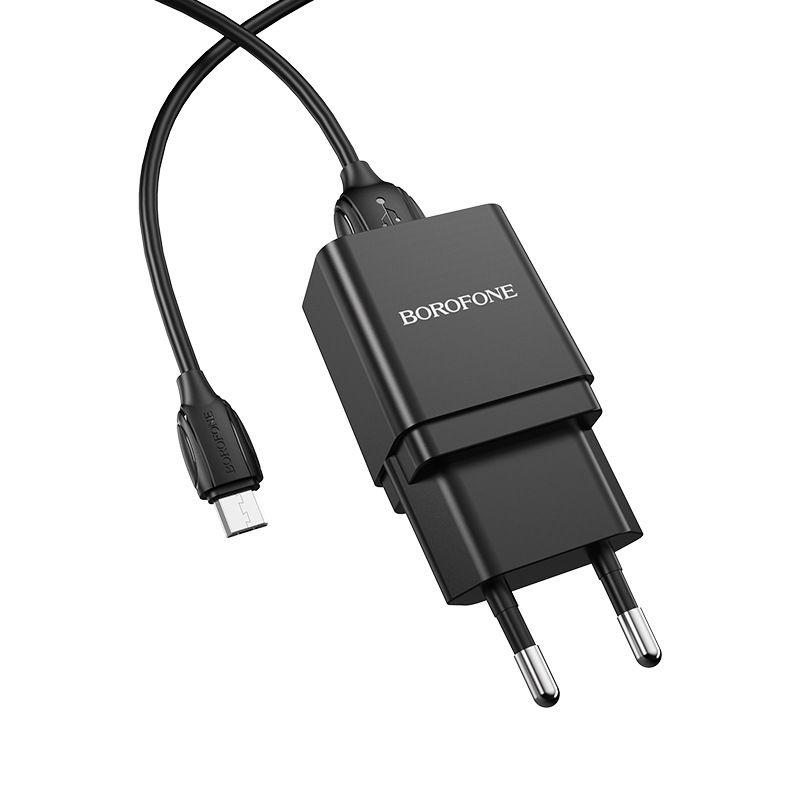 Cargador universal para móvil con puerto único BA19A Music Festival, miniusb, cabezal de carga Euro 1A_voghion.com