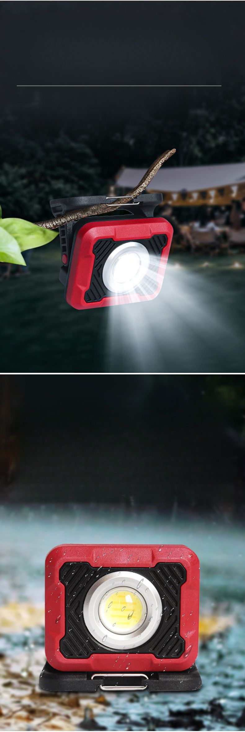 BOZZYS Illuminazione per esterni Escursionismo Riparazione di emergenza Campeggio Lampada da campeggio a LED ricaricabile WL5_voghion.com