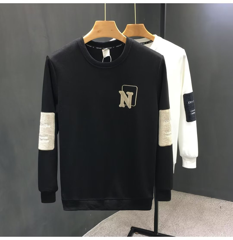 Maglioni moda primavera e autunno per versione coreana da uomo Sottofondo casual a maniche lunghe Nuovo top semplice e versatile_voghion.com