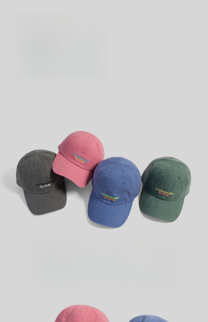 Gorra rosa de pico de pato bordada para niña, con cara pequeña y versátil, ideal para usar con dopamina._voghion.com
