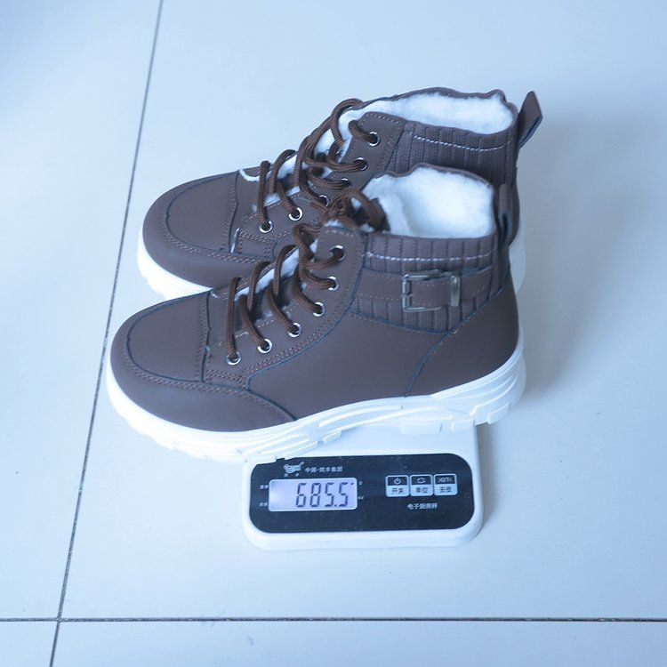 Winter 2025 Nieuwe grote maten katoenen laarzen voor dames, fleecegevoerd, verdikt, hoog model, dikke zool, antislip, waterdicht_voghion.com