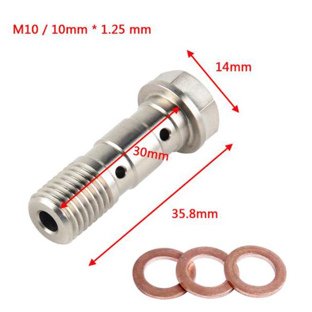 Manguera de freno trenzada de 300 mm a 2200 mm para embrague hidráulico M10 de 28 ° Banjo y tubo para motocicleta universal_voghion.com