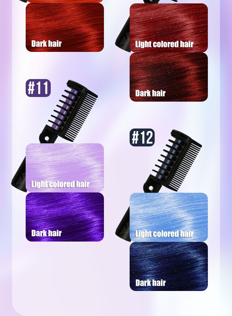 12 kleuren schitterende kamset haarverfcrème_voghion.com