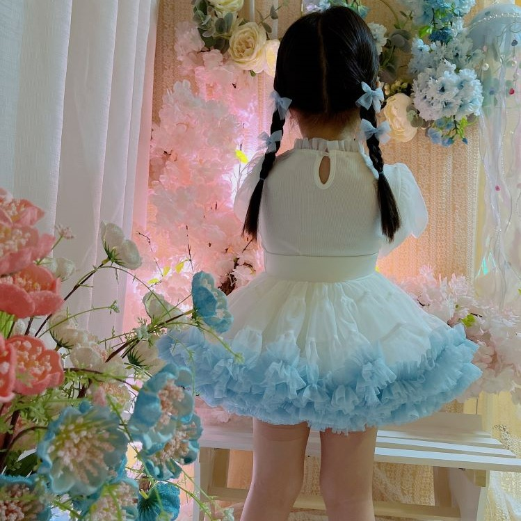 Vêtements pour enfants Jupe bouffante Jupe tutu de deuxième génération Jupe princesse bébé fille Jupe tutu Jupe convexe fille Jupe lolita en gaze douce_voghion.com