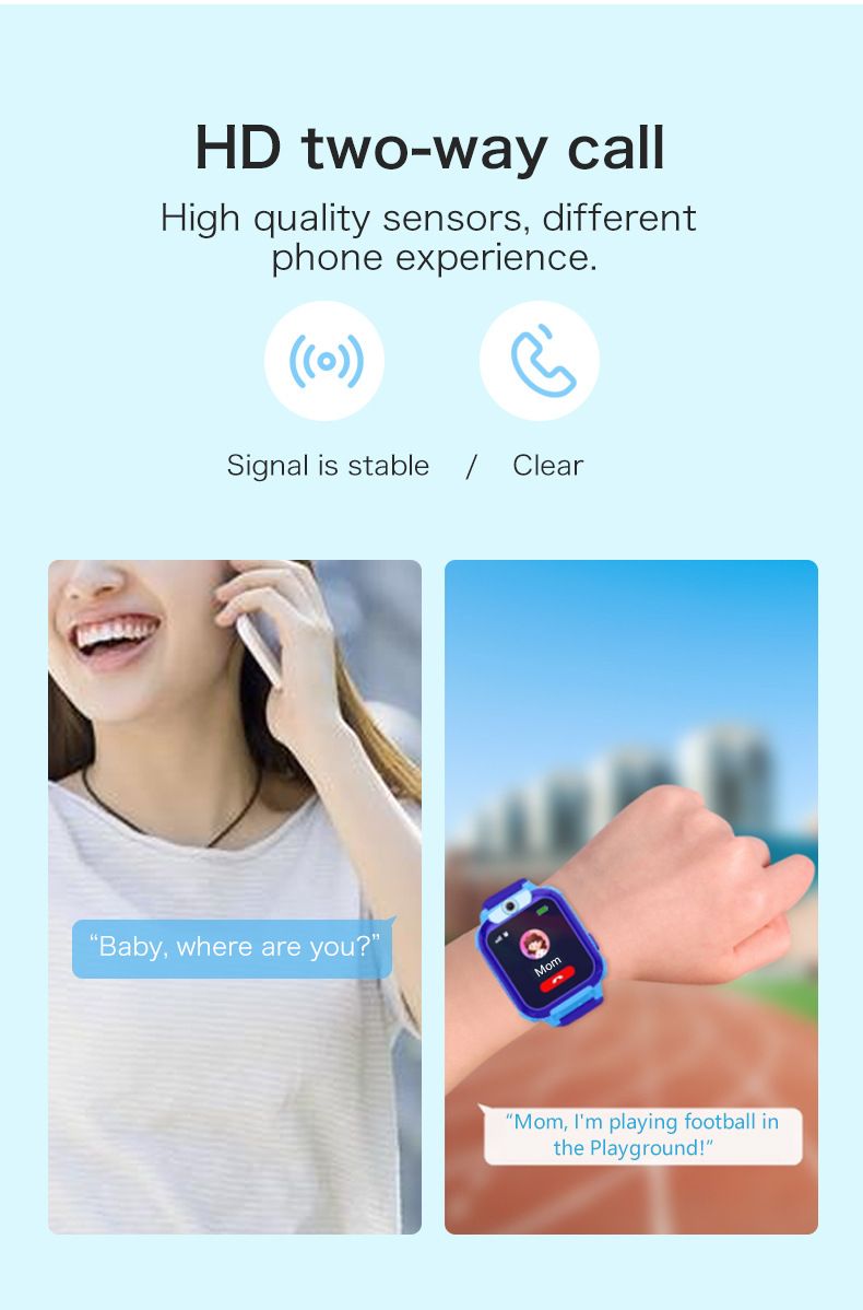 Kids Smart GPS Tracker Watch With Magnetic Charging, Multi-Language Support, Waterproof & Side SIM Slot - 2G/4G Network Compatible_voghion.com