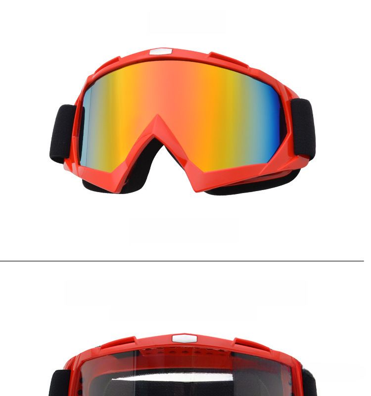 Cycling Eyewear Motorcycle Goggles Outdoor Motorcycle Goggles Cross-country Goggles Helmet Glasses Single-layer Ski Goggles Riding Glasses_voghion.com