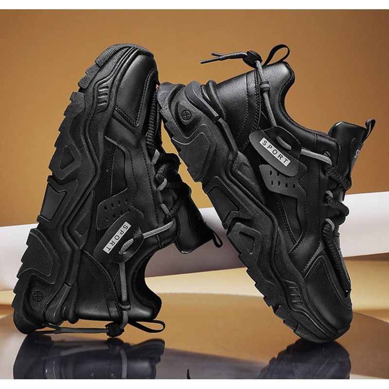 Scarpe da papà per uomo Ins Trend Aumento autunno Scarpe per uomo Sport Piccole scarpe bianche per uomo Tutte le tendenze Scarpe con suola spessa Tide_voghion.com