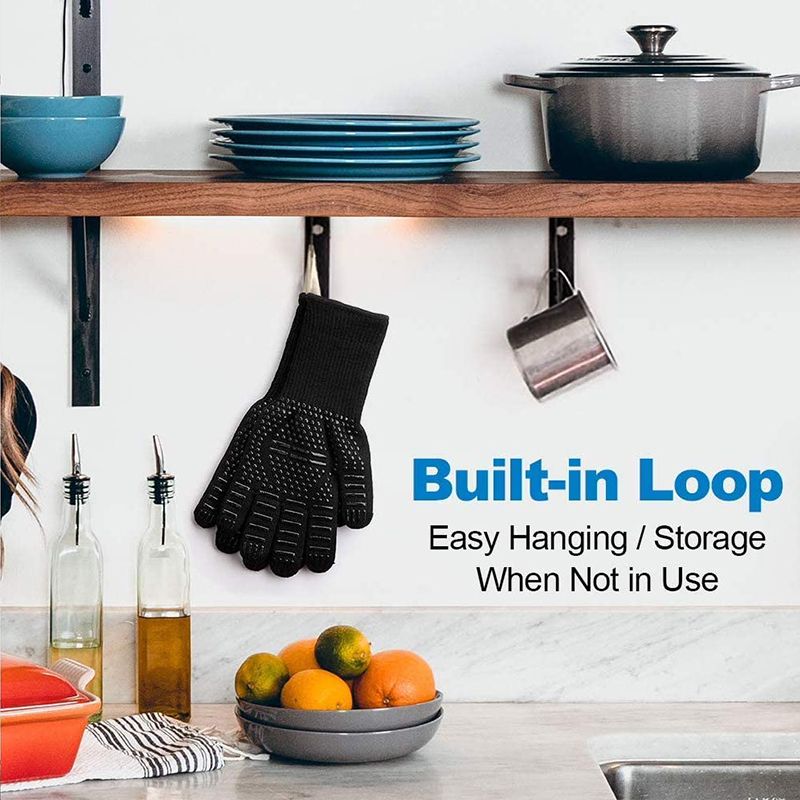 1 Stuk/1 Paar Ovenwanten, Ovenwanten, Hittebestendige Vuurvaste Antislip Siliconen Bbq Grill Handschoenen Voor Het Koken Van Barbecue Bakken_voghion.com