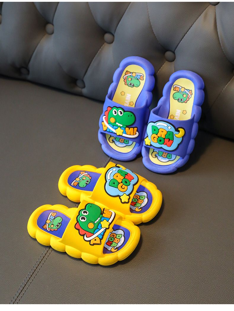 Pantofole estive per bambini con fondo morbido e antiscivolo, motivo dinosauro_voghion.com